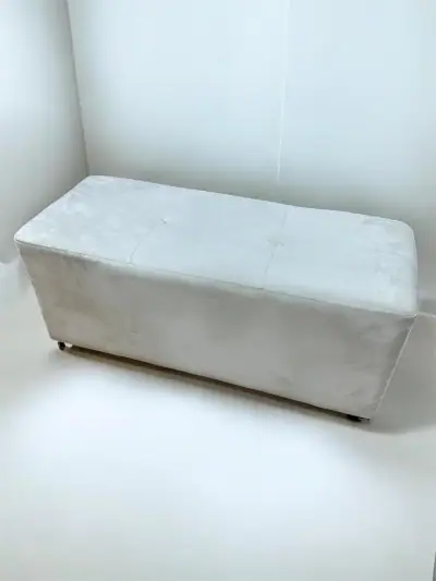 Pouf 2 place simple  - Blanc 