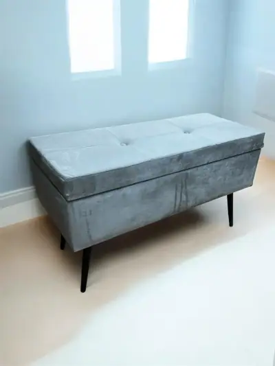 Pouf coffret 2 place  - Gris 