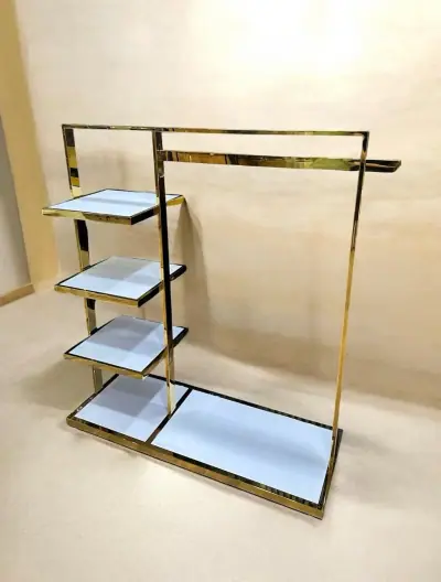 Penderie inox avec étagères  0