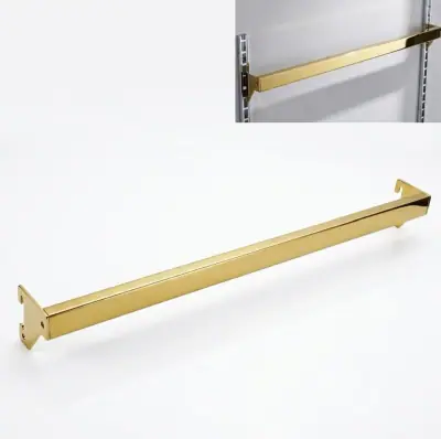 Barre Carré  60 cm - 120cm - Doré